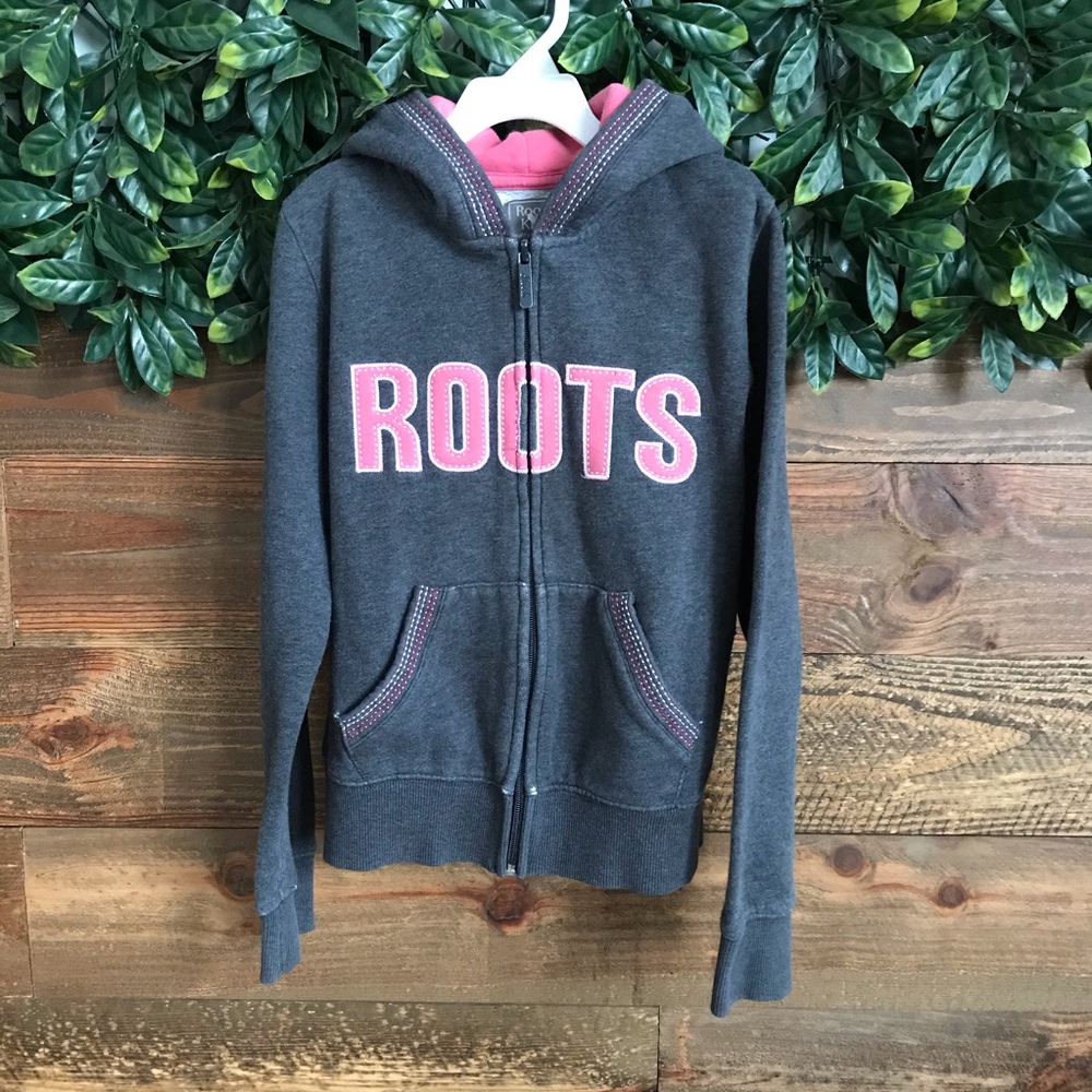 ROOTS Girls Hoodie Sweater w/ Zipper -XL (11-12yr)